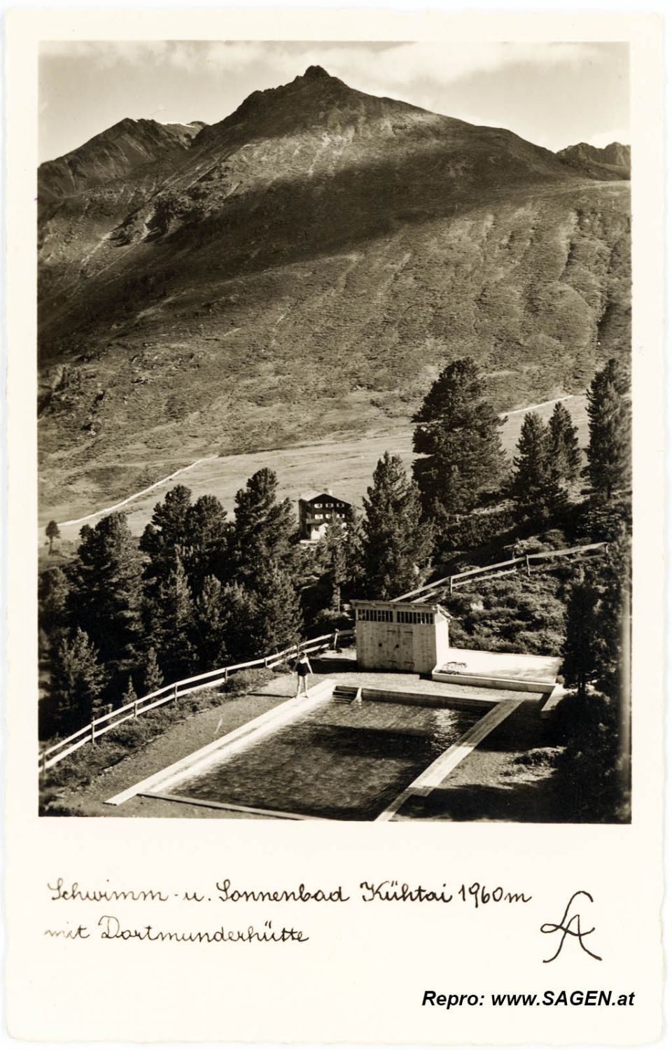 Schwimm- u. Sonnenbad Kühtai 1960m mit Dortmunderhütte