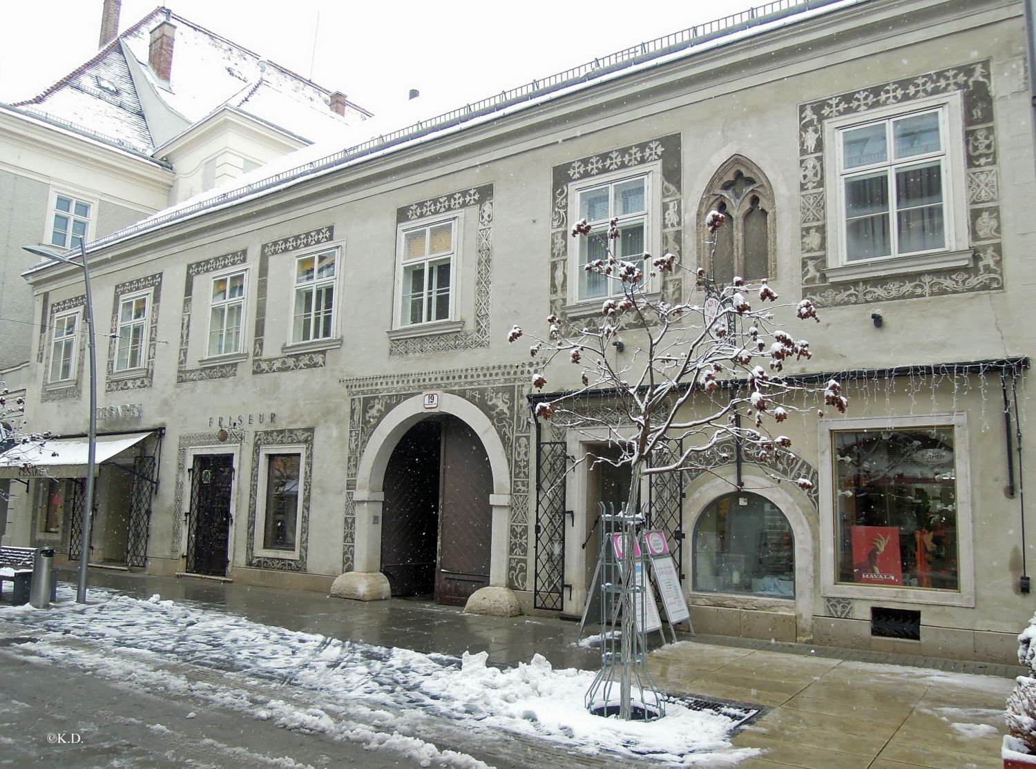 Sgraffito-Haus in Wiener Neustadt
