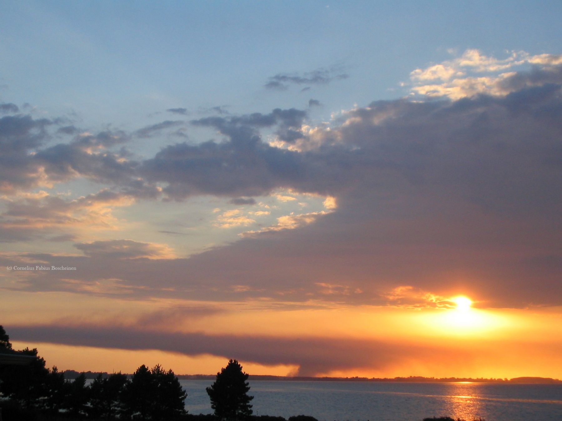 Sonnenuntergang im hohen Norden in Dänemark