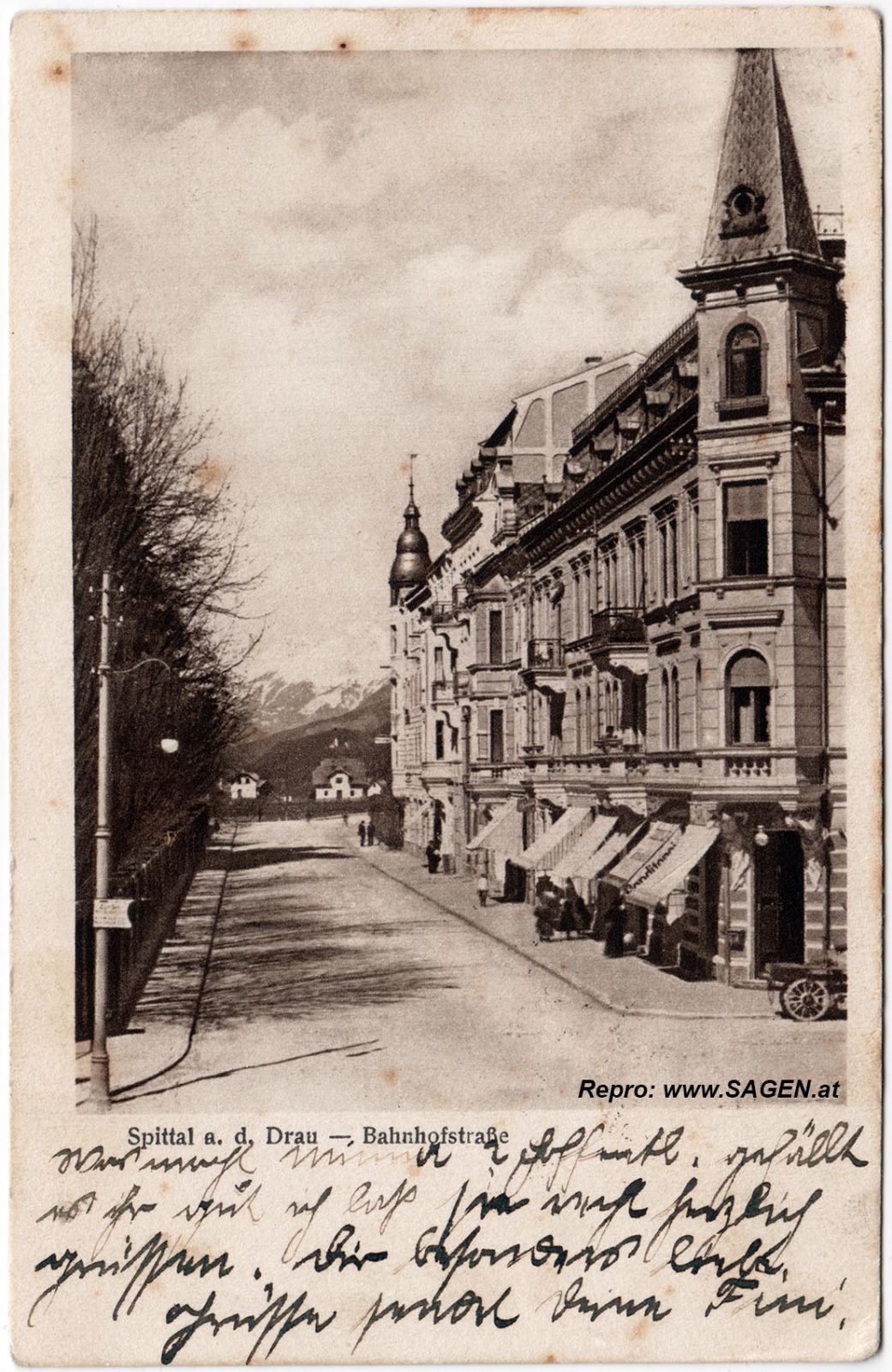 Spittal an der Drau, Bahnhofstraße 1913