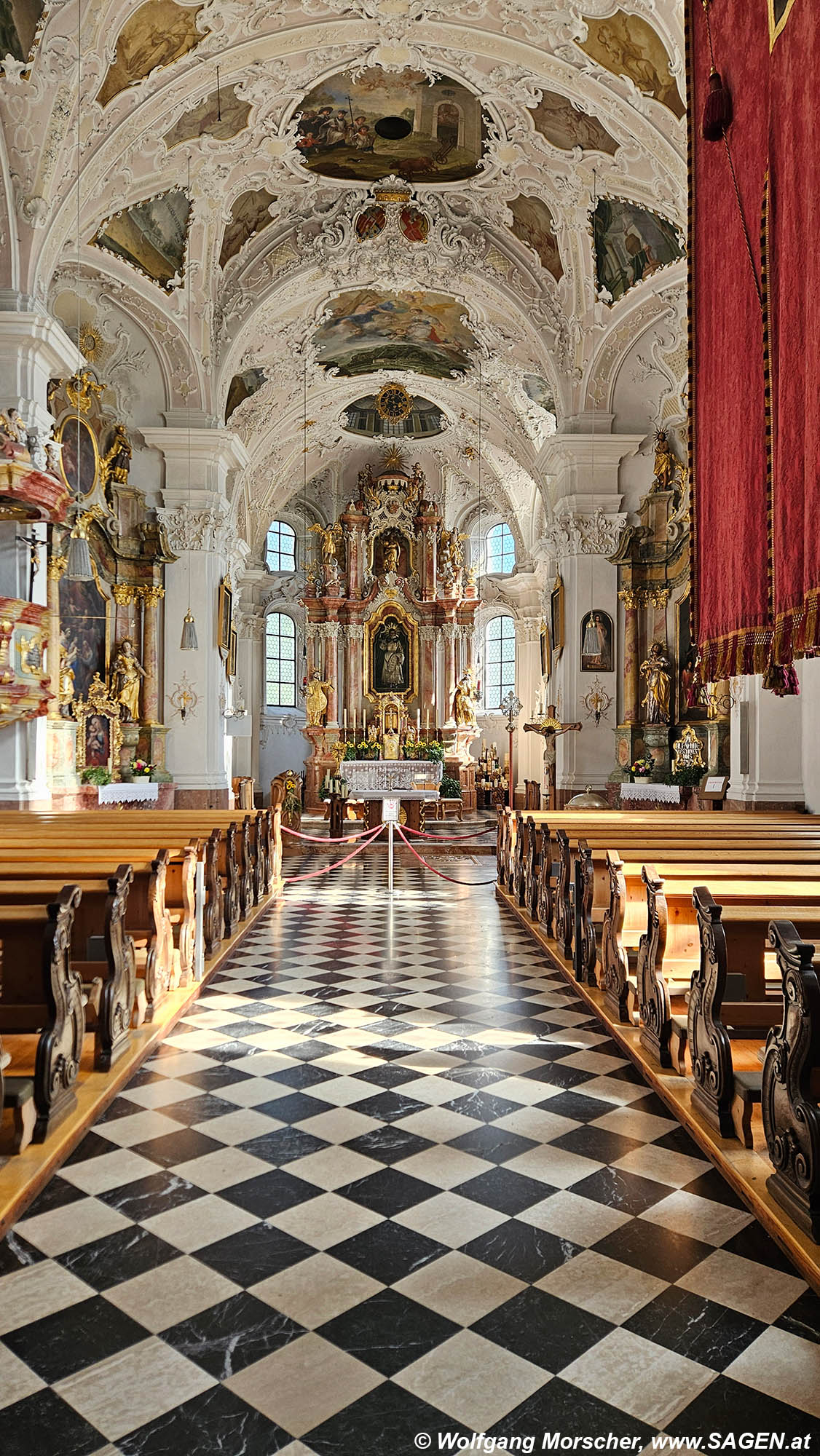 Eben am Achensee mit Wallfahrtskirche zur hl. Notburga, Kirchenraum