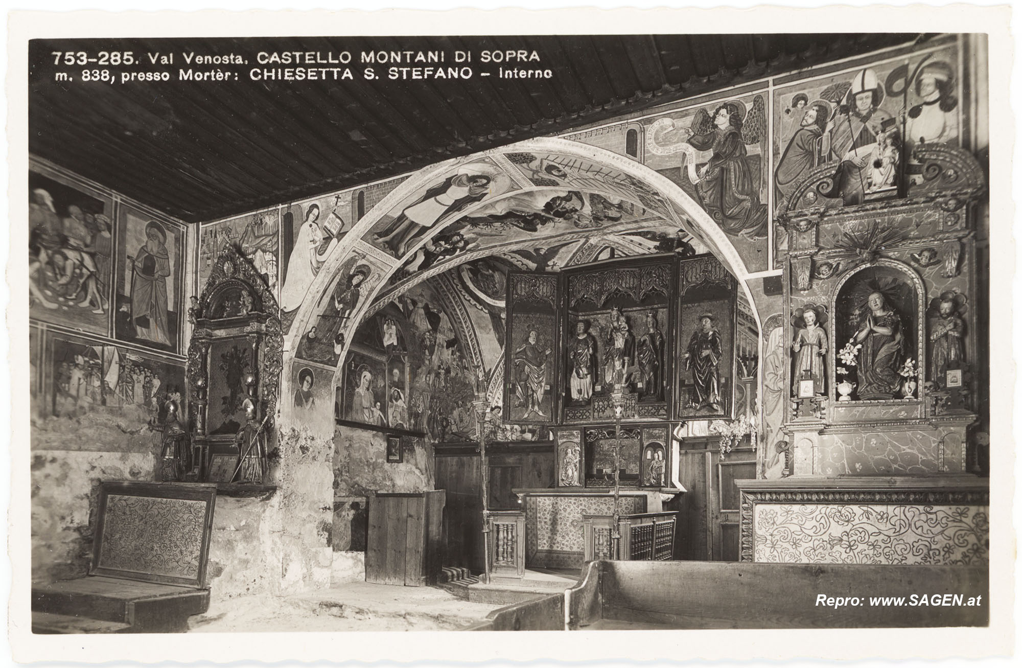 St. Stephan, Morter, Latsch - Altarausstattung um 1950