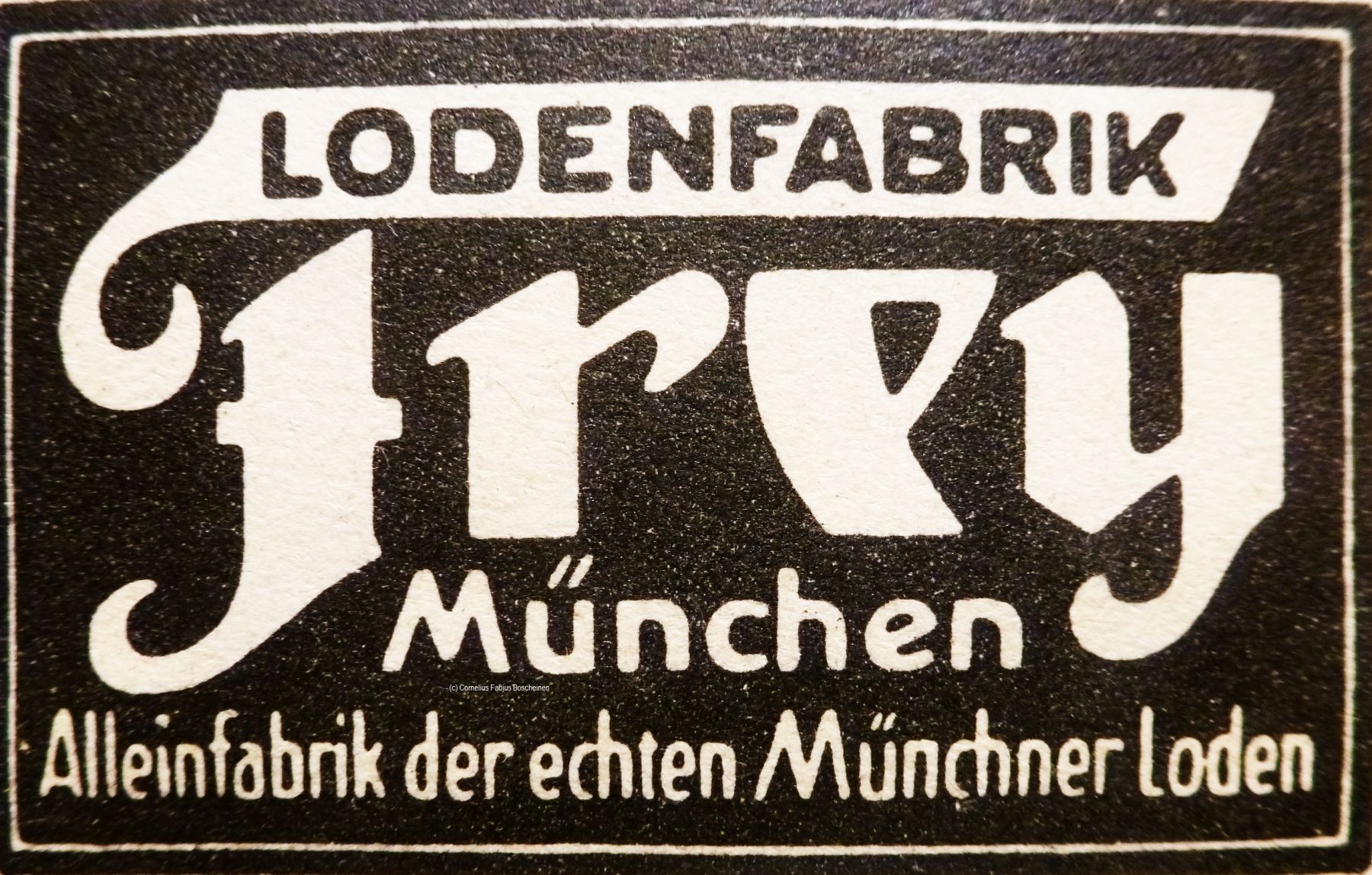 Stadtführer von Lodenfrey als Faltplan mit Logo. 1933-1945