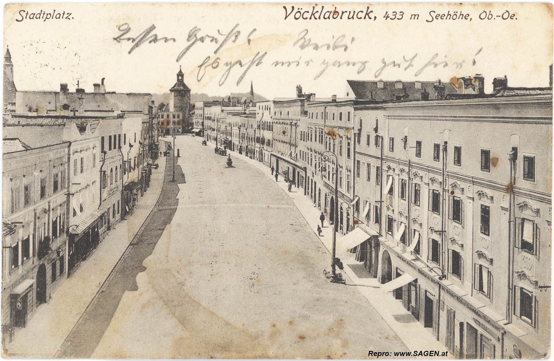 Stadtplatz Vöcklabruck 1908
