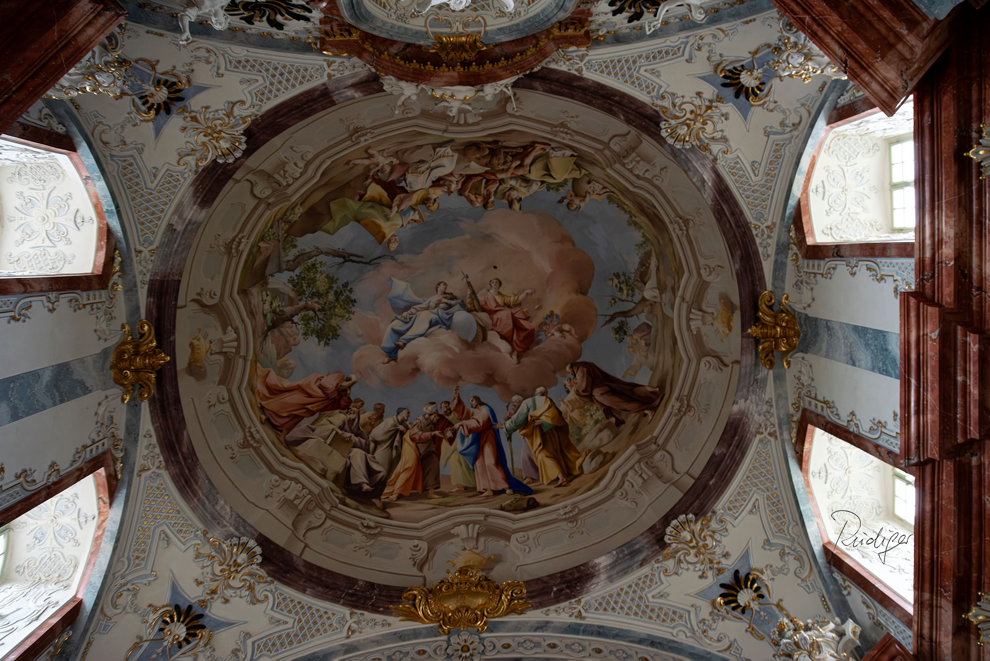Stift Altenburg, Deckenfresko Bibliothek von Paul Troger