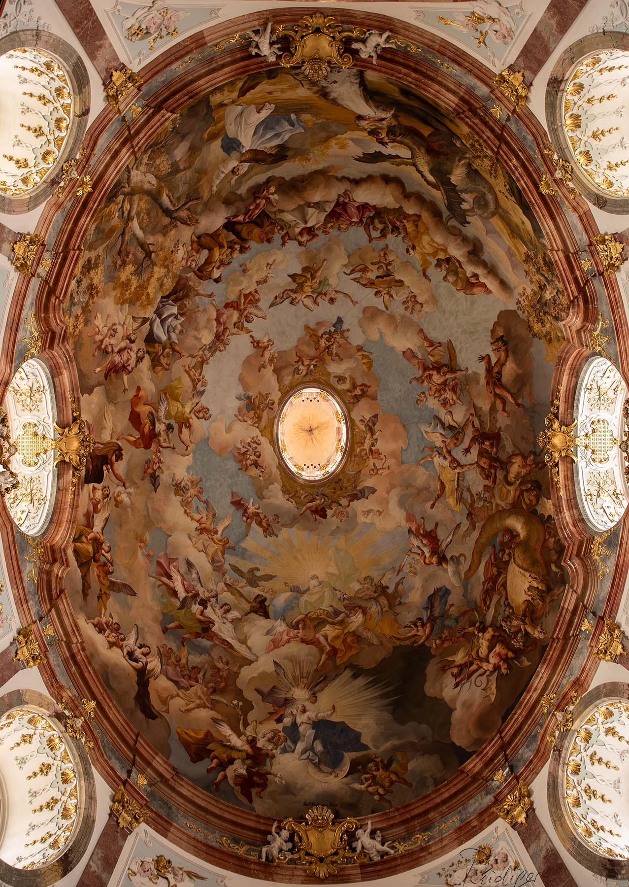 Stift Altenburg, Deckenfresko von Paul Troger