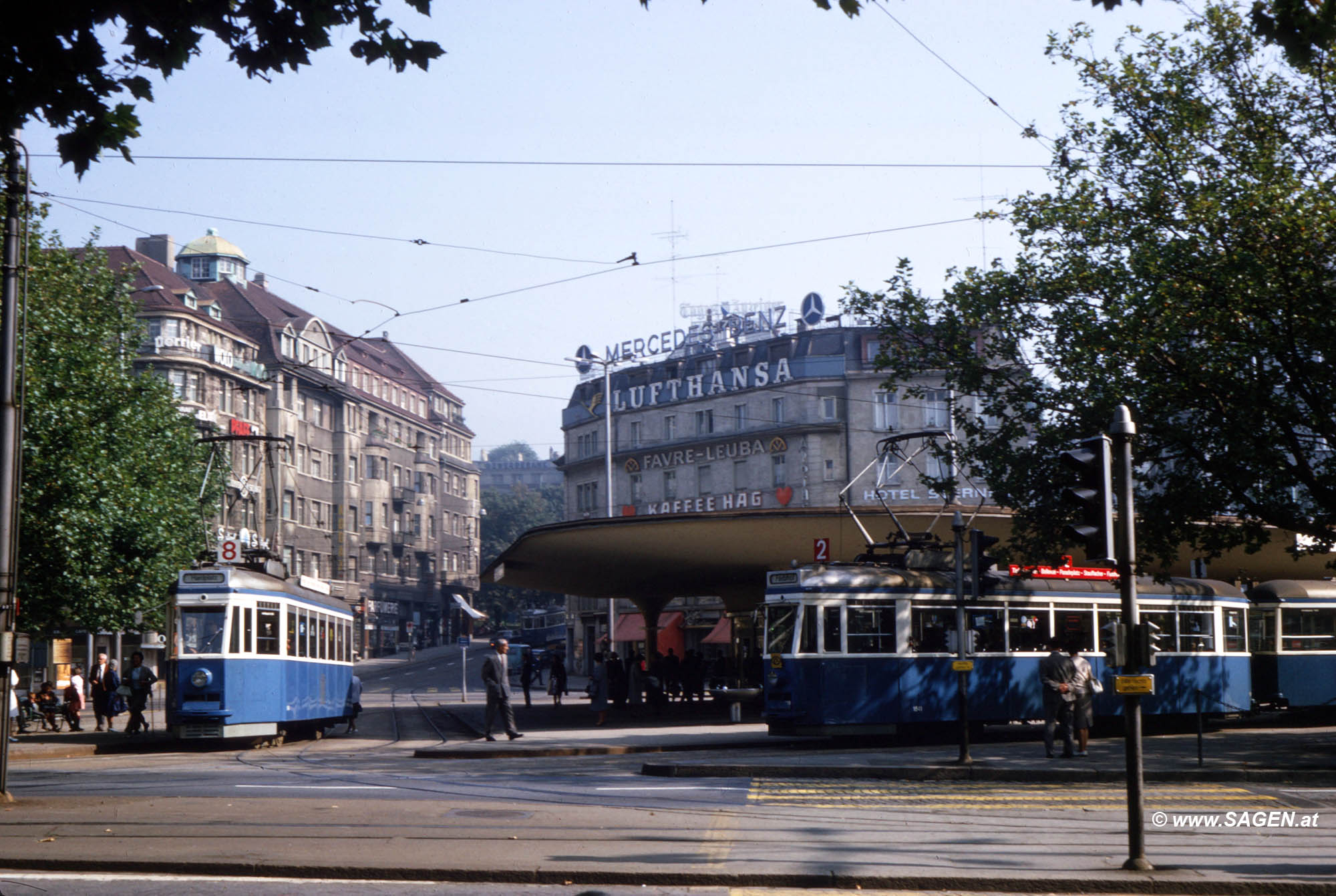 Straßenbahn in Zürich 1965