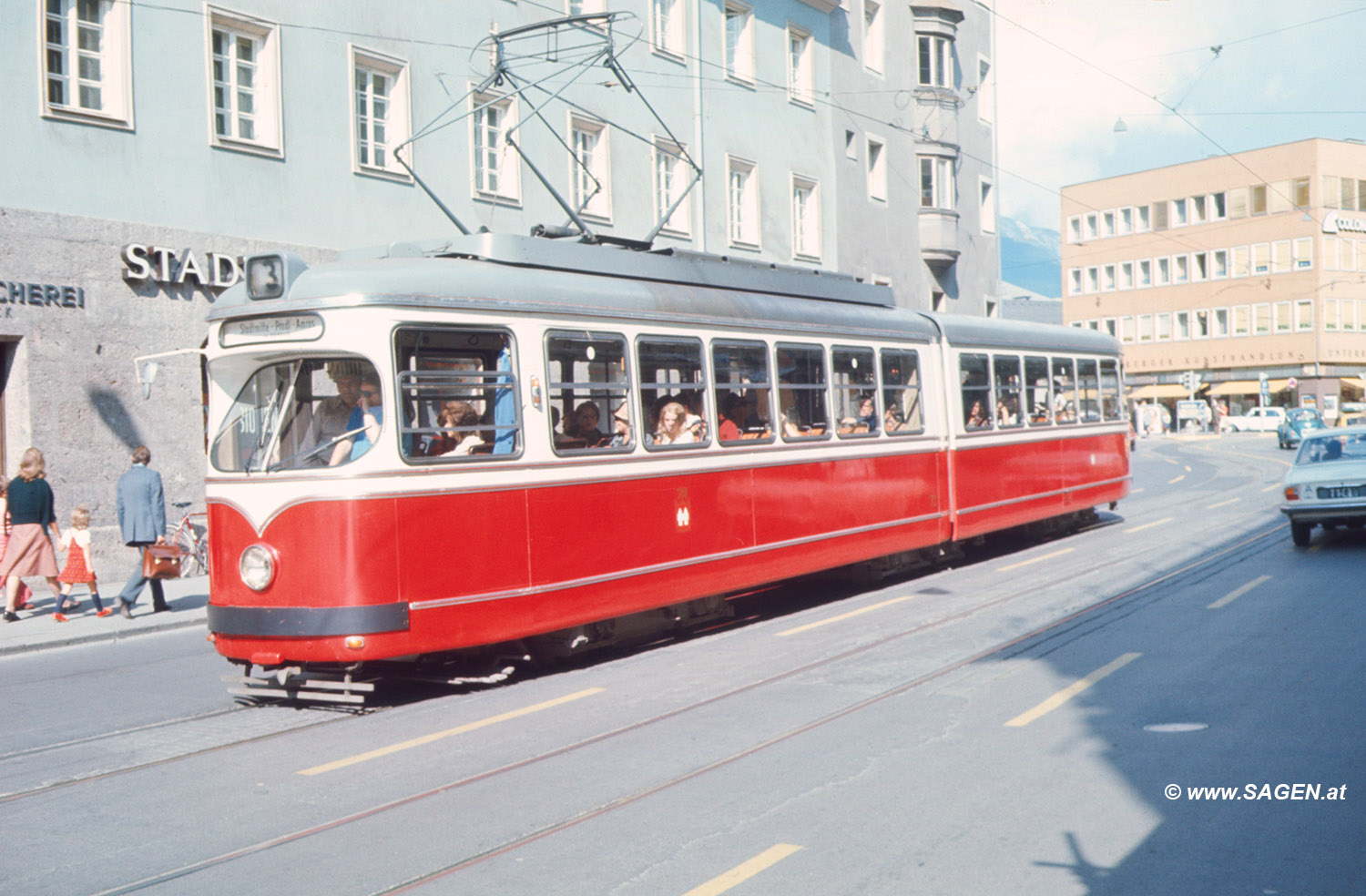 Straßenbahn Innsbruck im Jahr 1975