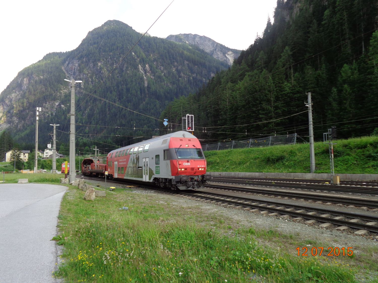 Tauerntunnel Böckstein Autoschleuse ÖBB 86 33  107-2