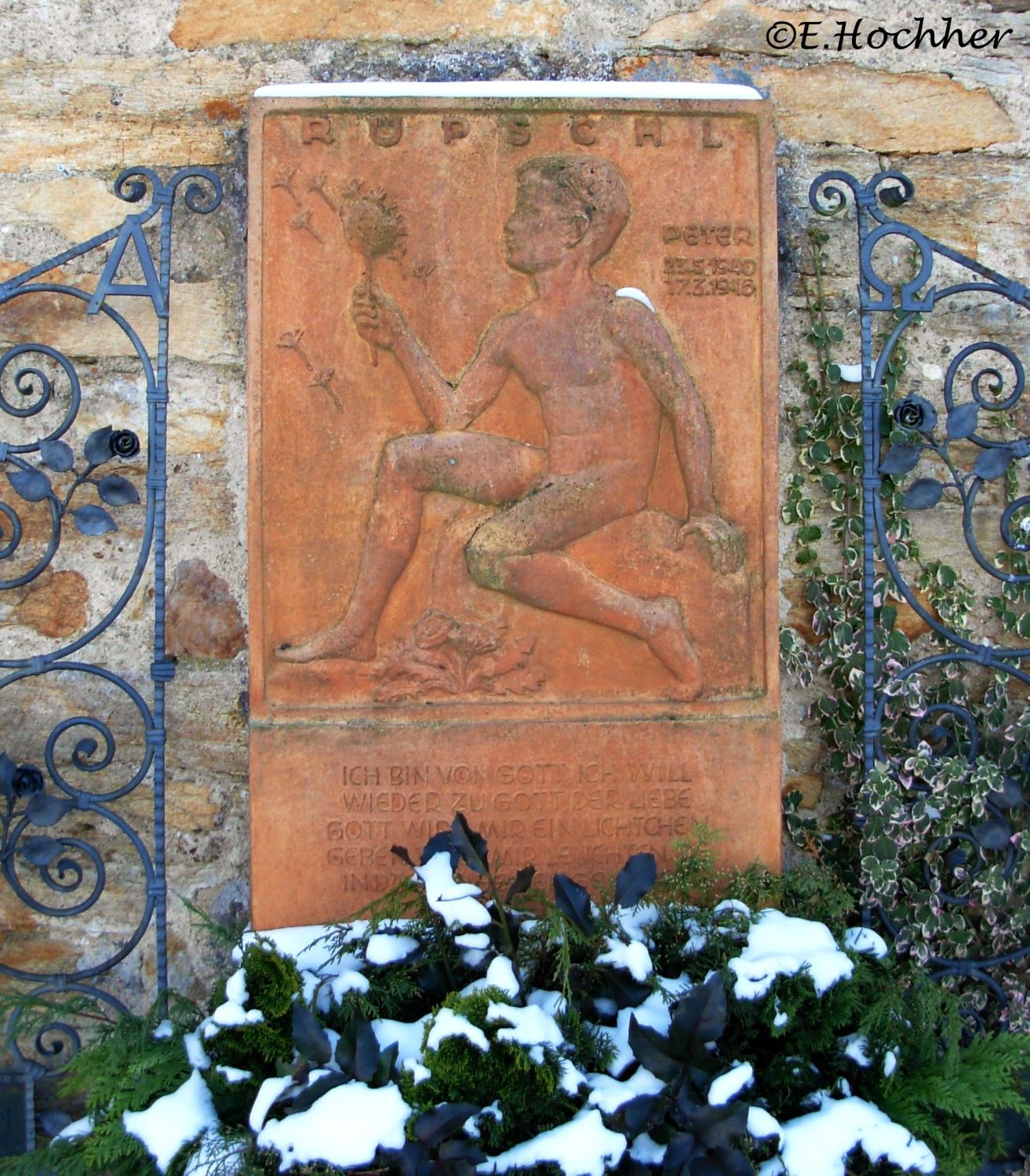 Terracotta-Grabtafel