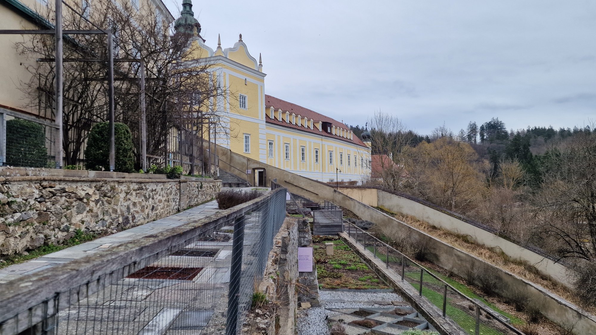Terrassengarten im Stift Zwettl