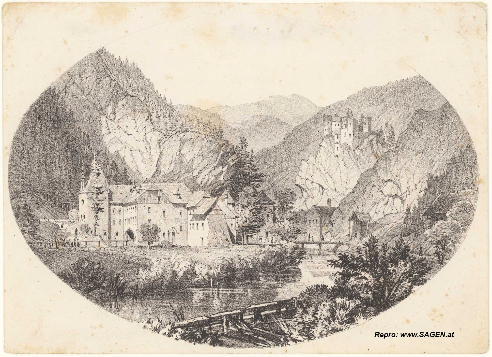 Thörl, Stahlstich um 1860