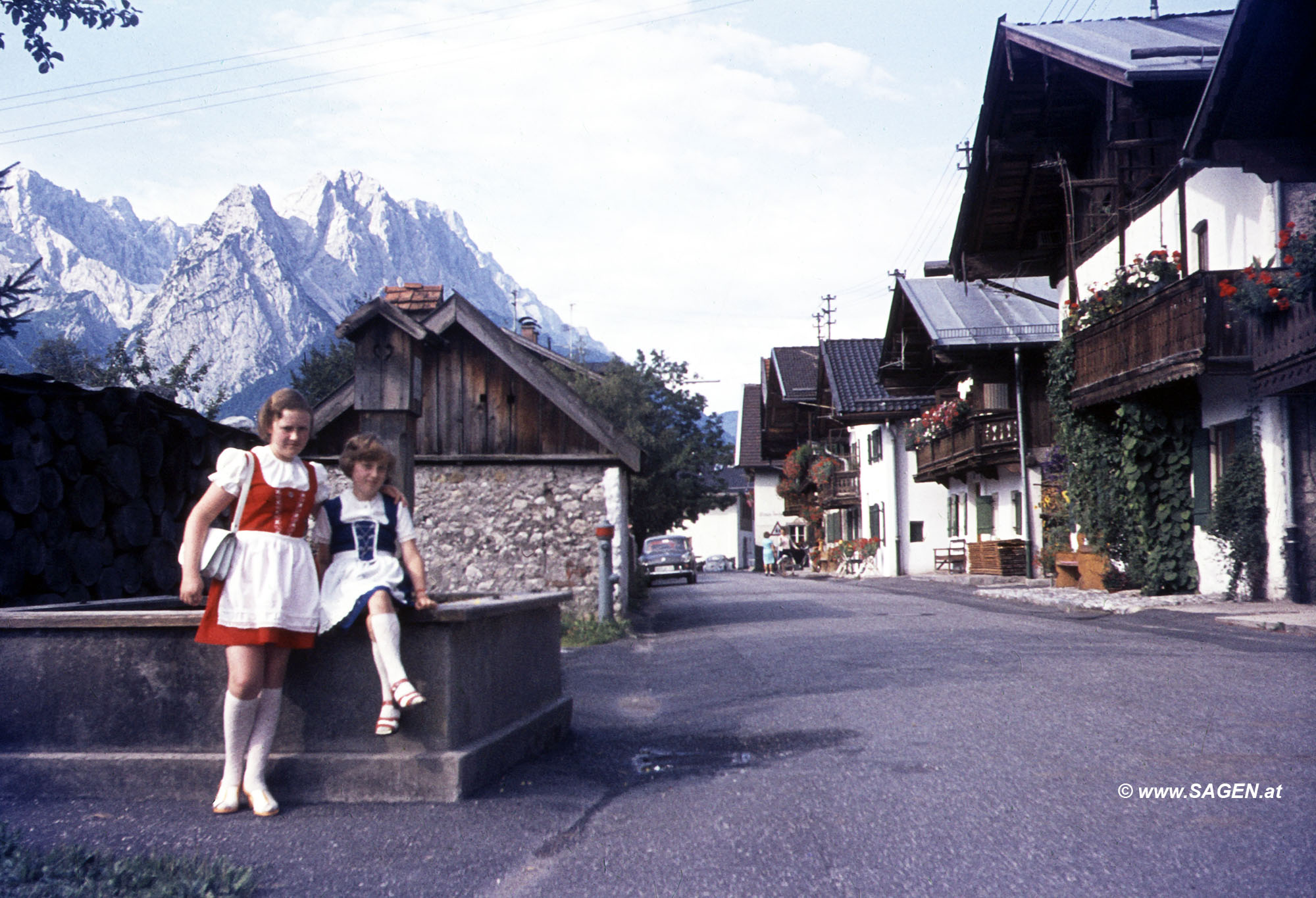 Touristen in den Alpen, 1960er