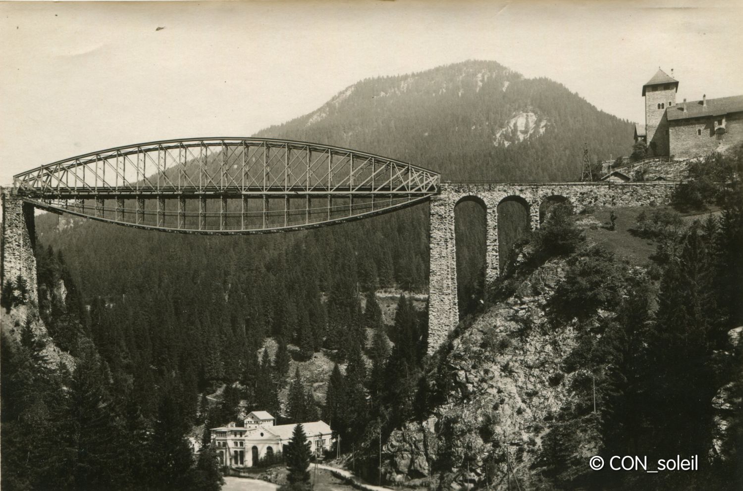 Trisannabrücke Foto 1920er