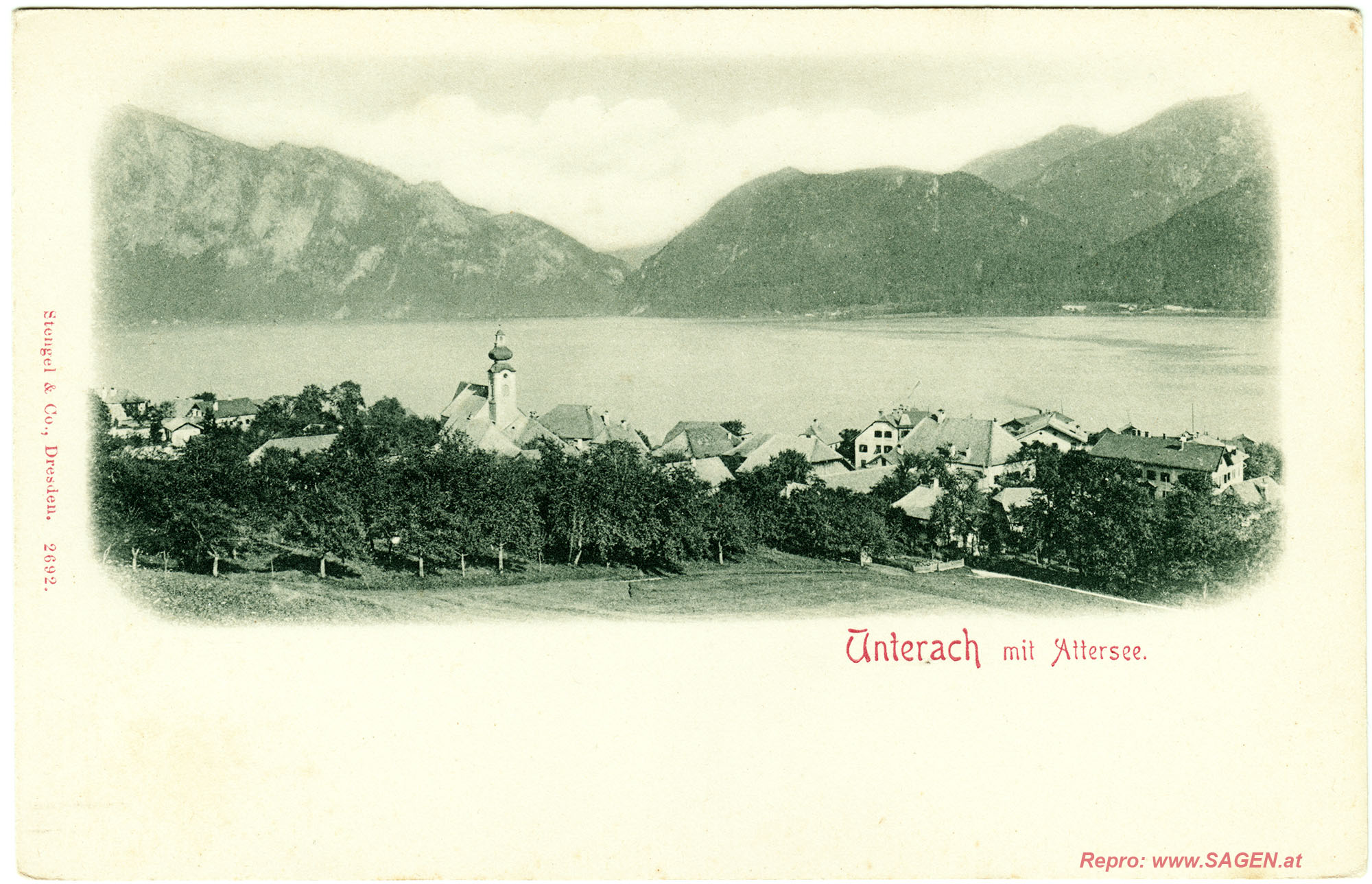 Unterach am Attersee um 1900