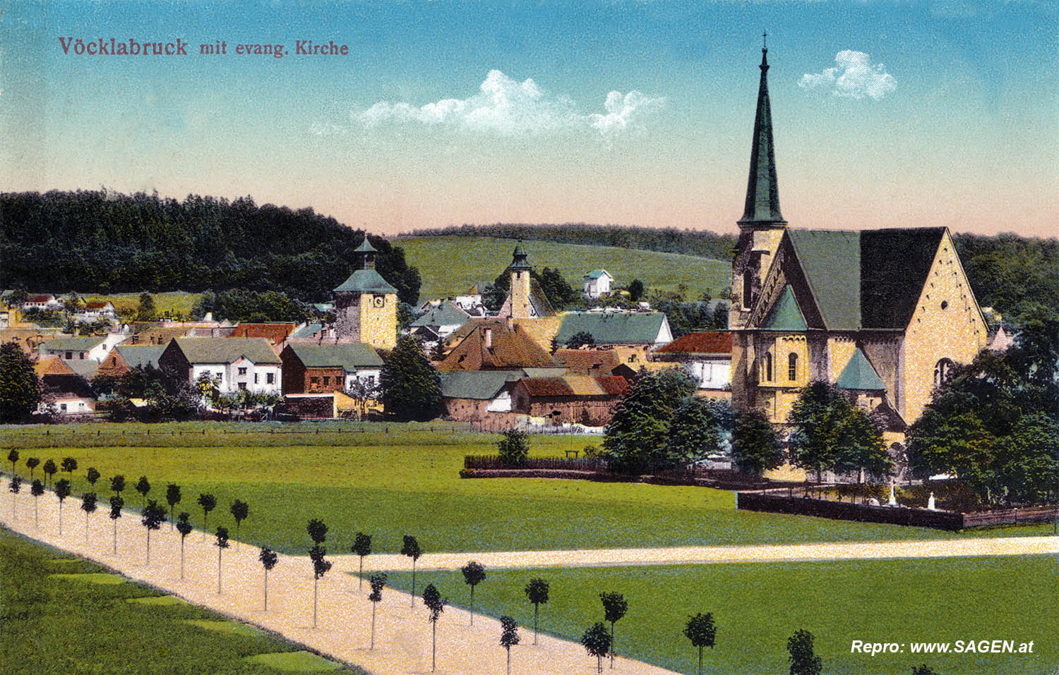 Vöcklabruck mit evangelischer Kirche