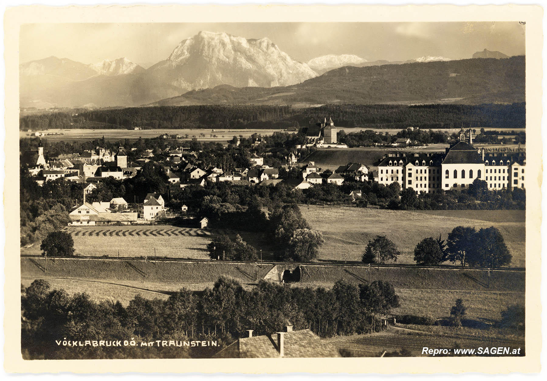 Vöcklabruck Panorama, um 1934