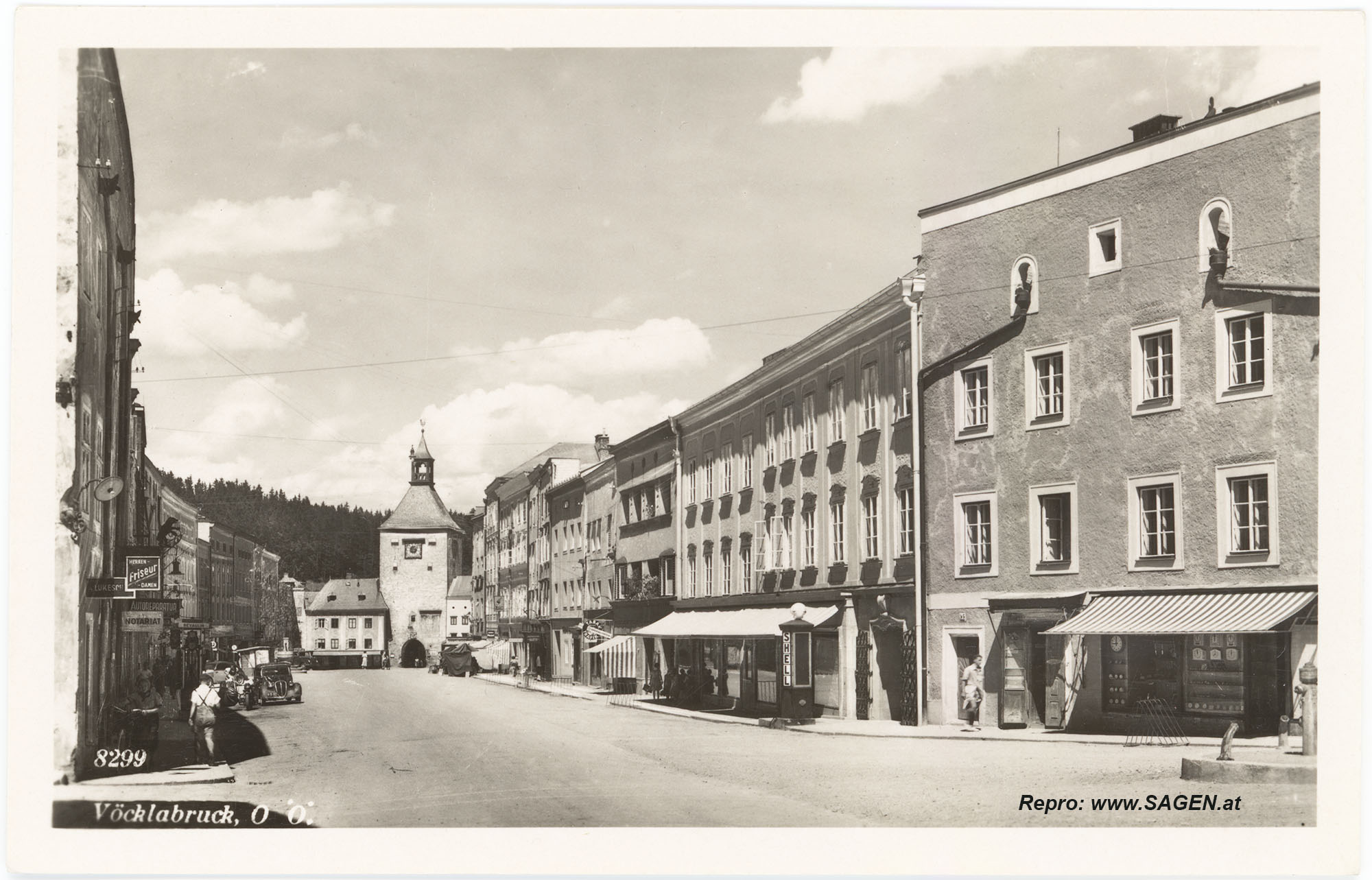 Vöcklabruck Stadtplatz 1940er-Jahre