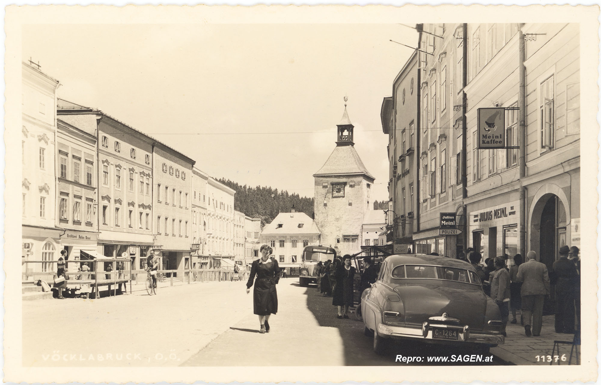 Vöcklabruck Stadtplatz 1950er-Jahre