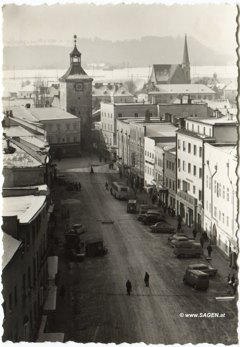 Vöcklabruck Stadtplatz 1956