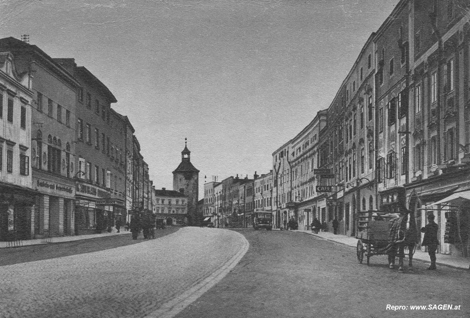 Vöcklabruck, Stadtplatz um 1940