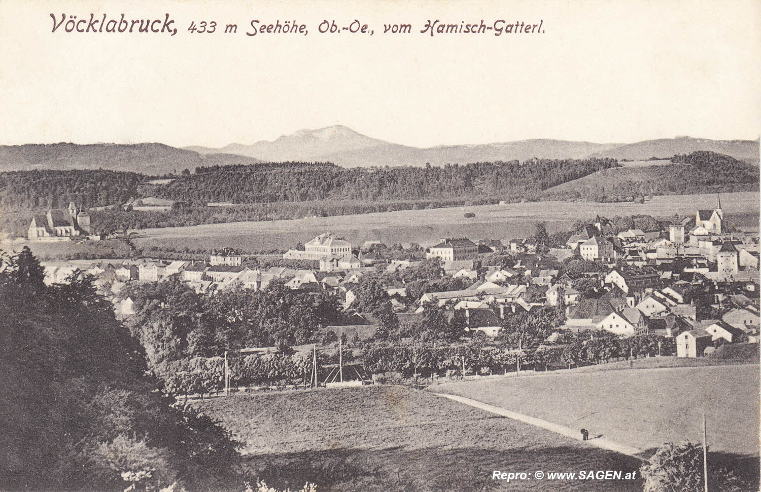 Vöcklabruck vom Hamisch-Gatterl 1908
