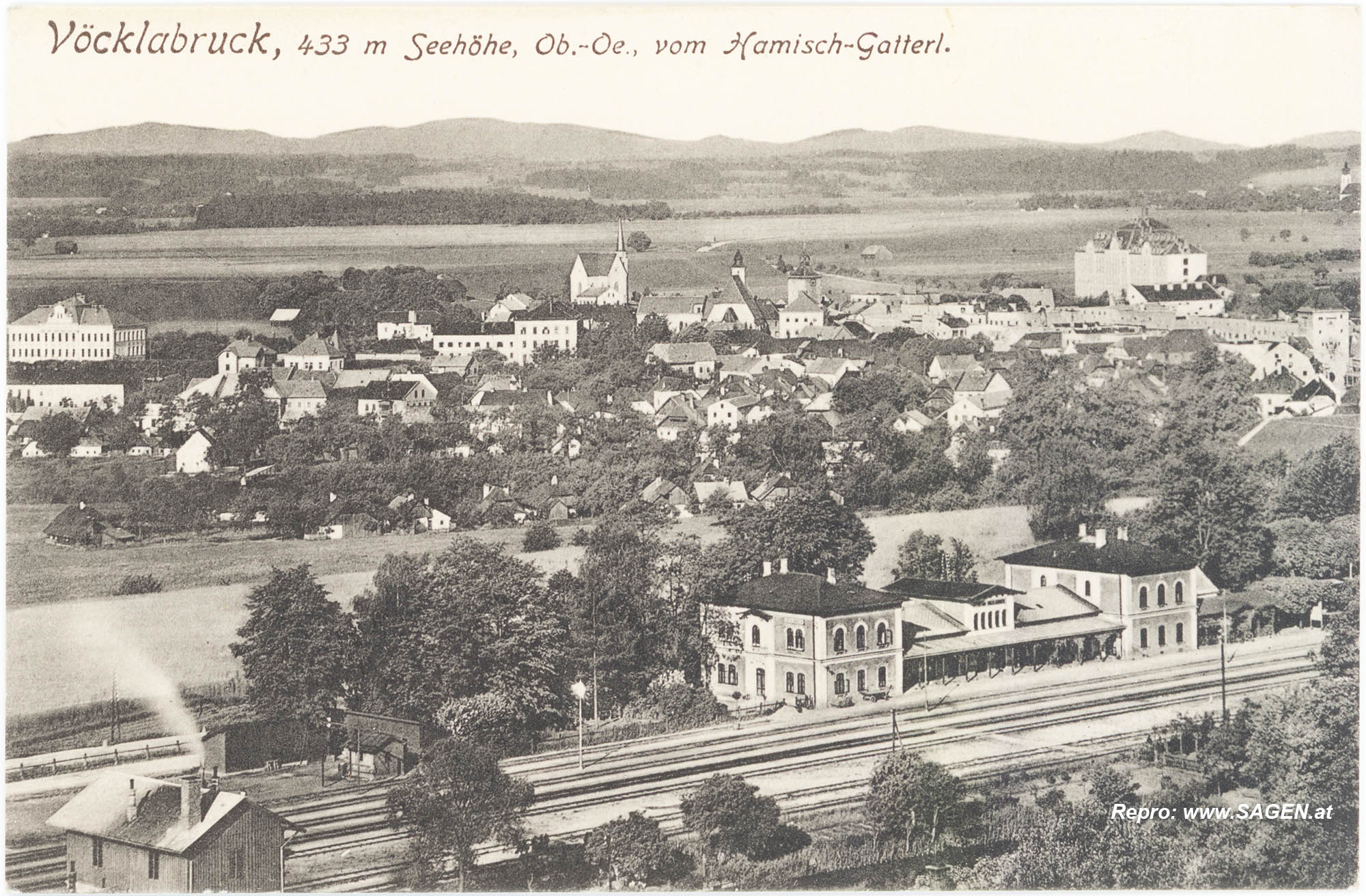 Vöcklabruck vom Hamisch-Gatterl 1908
