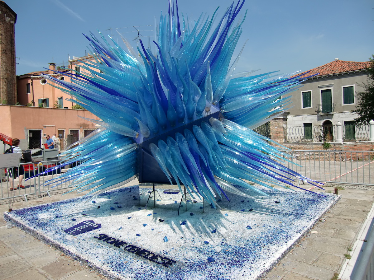 Venedig - Blaue Skulptur