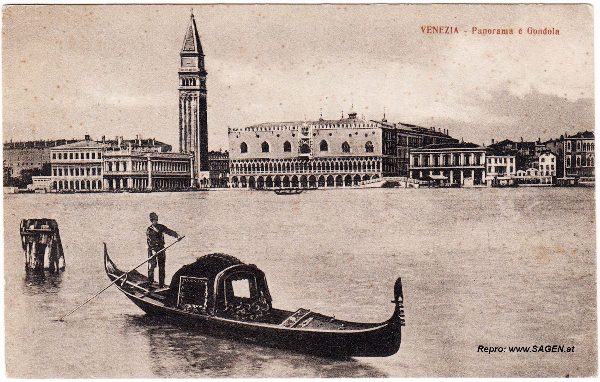 Venedig - Panorama und Gondel