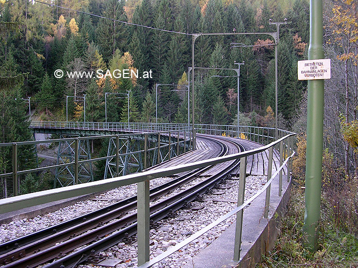 Viadukt der Stubaitalbahn in Kreith, Mutters