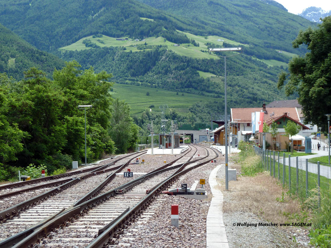 Vinschgerbahn: Bahnhof Schlanders