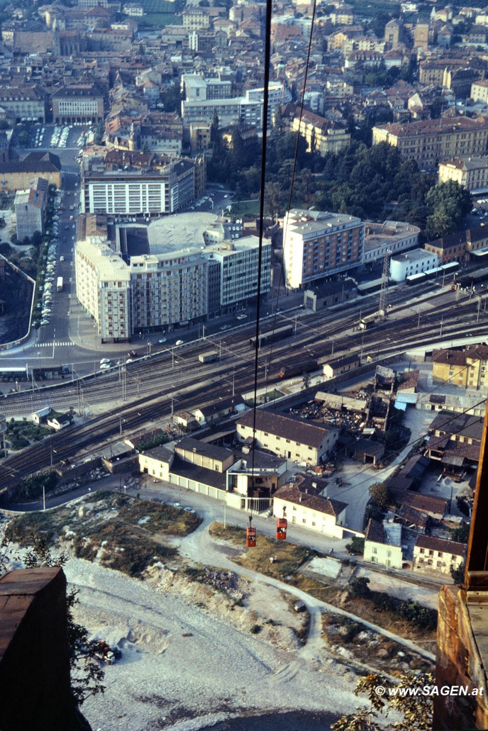 Virgl Seilbahn Bozen 1960er-Jahre