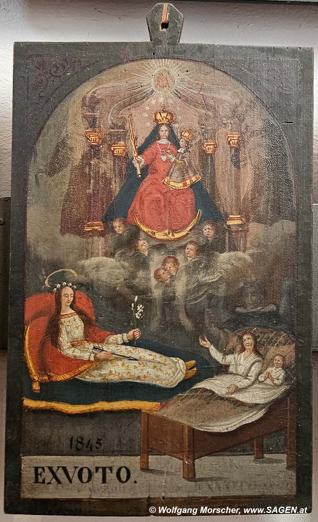 Votivbild Basilika Wilten, Innsbruck, Ex Voto 1845