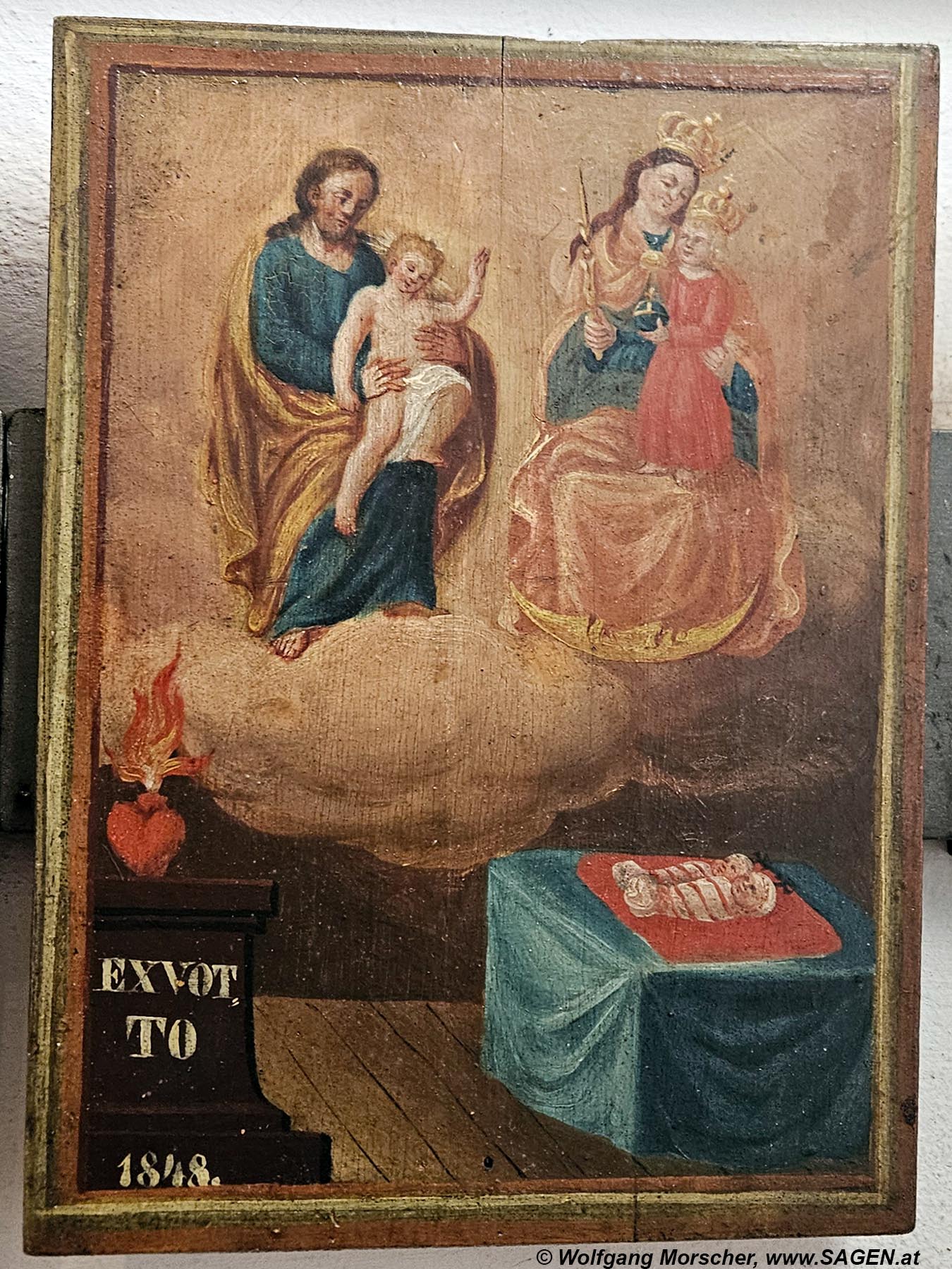 Votivbild Basilika Wilten, Innsbruck, Ex Voto 1848