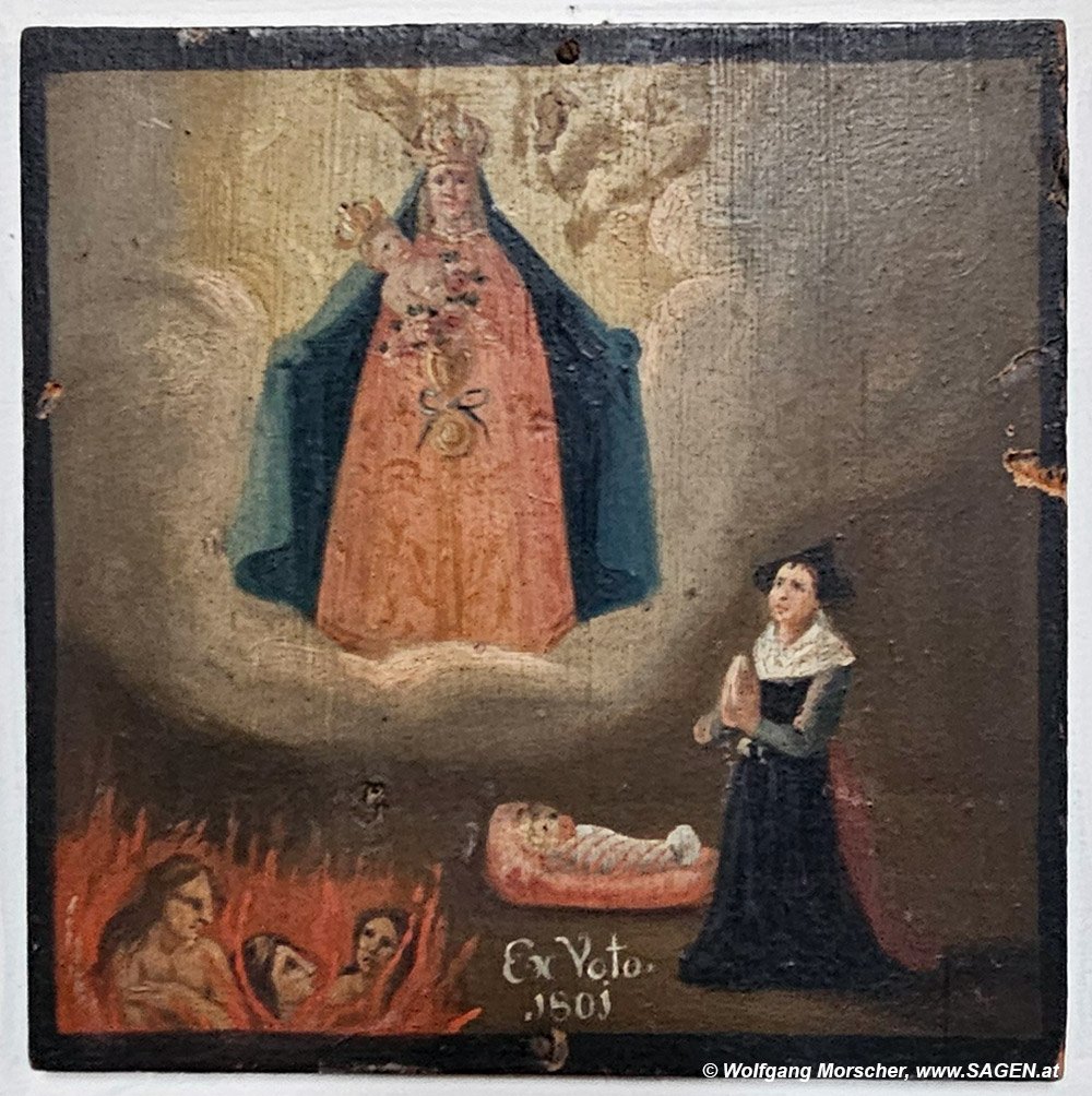 Votivbild Maria Trens, Zeichenkind 1801