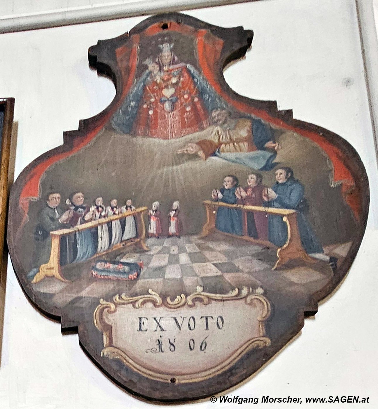 Votivbild Maria Trens, Zeichenkind 1806
