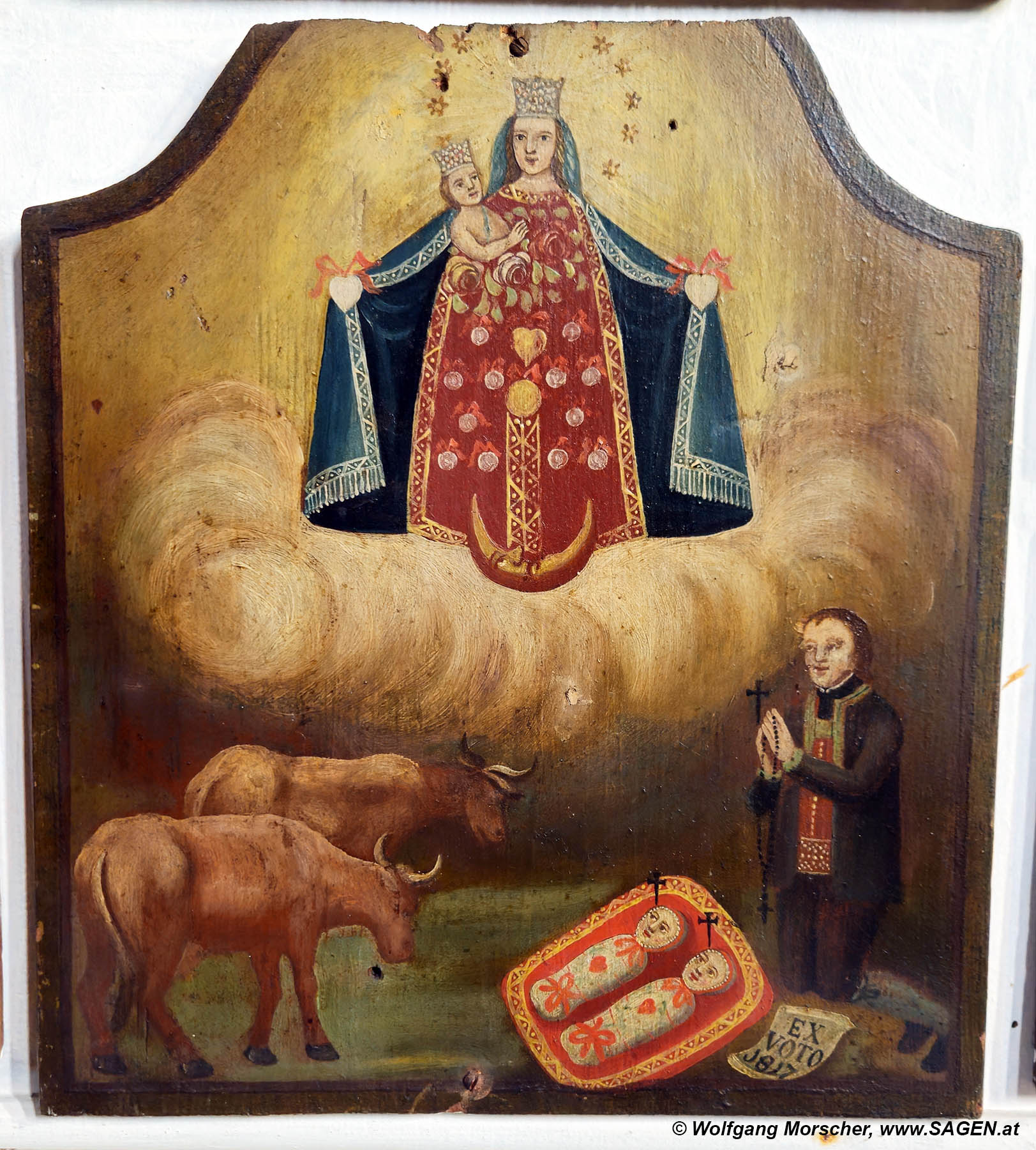 Votivbild Maria Trens, Zeichenkind 1817