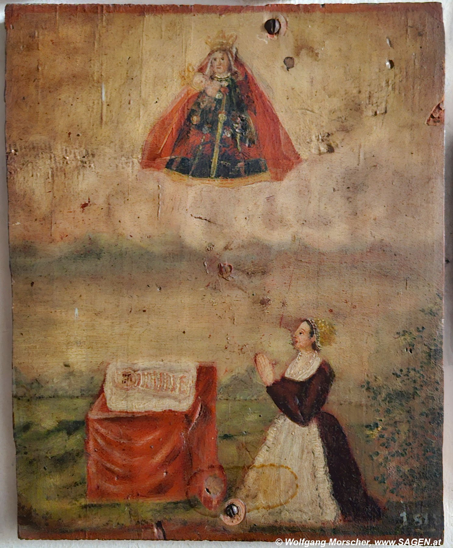 Votivbild Maria Trens, Zeichenkind 1818