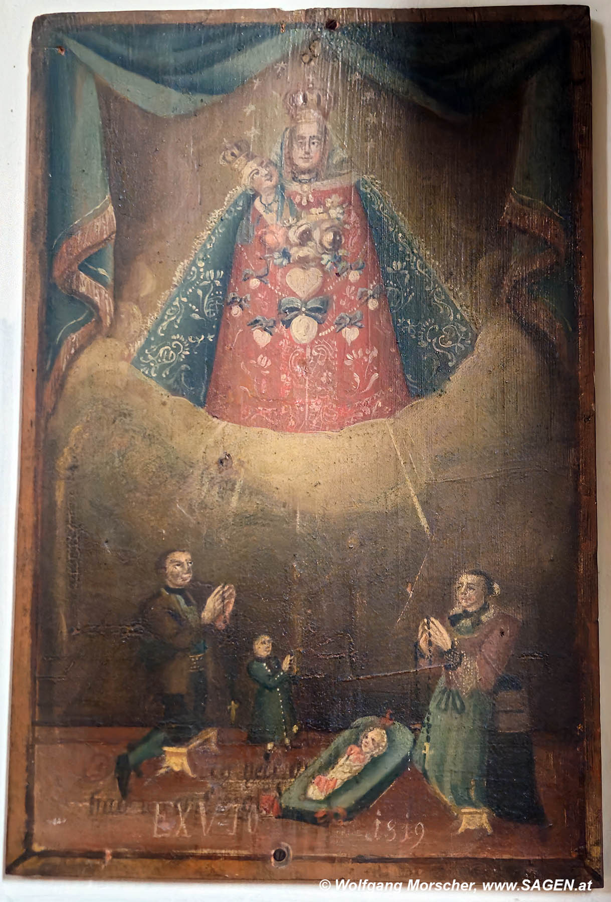 Votivbild Maria Trens, Zeichenkind 1819