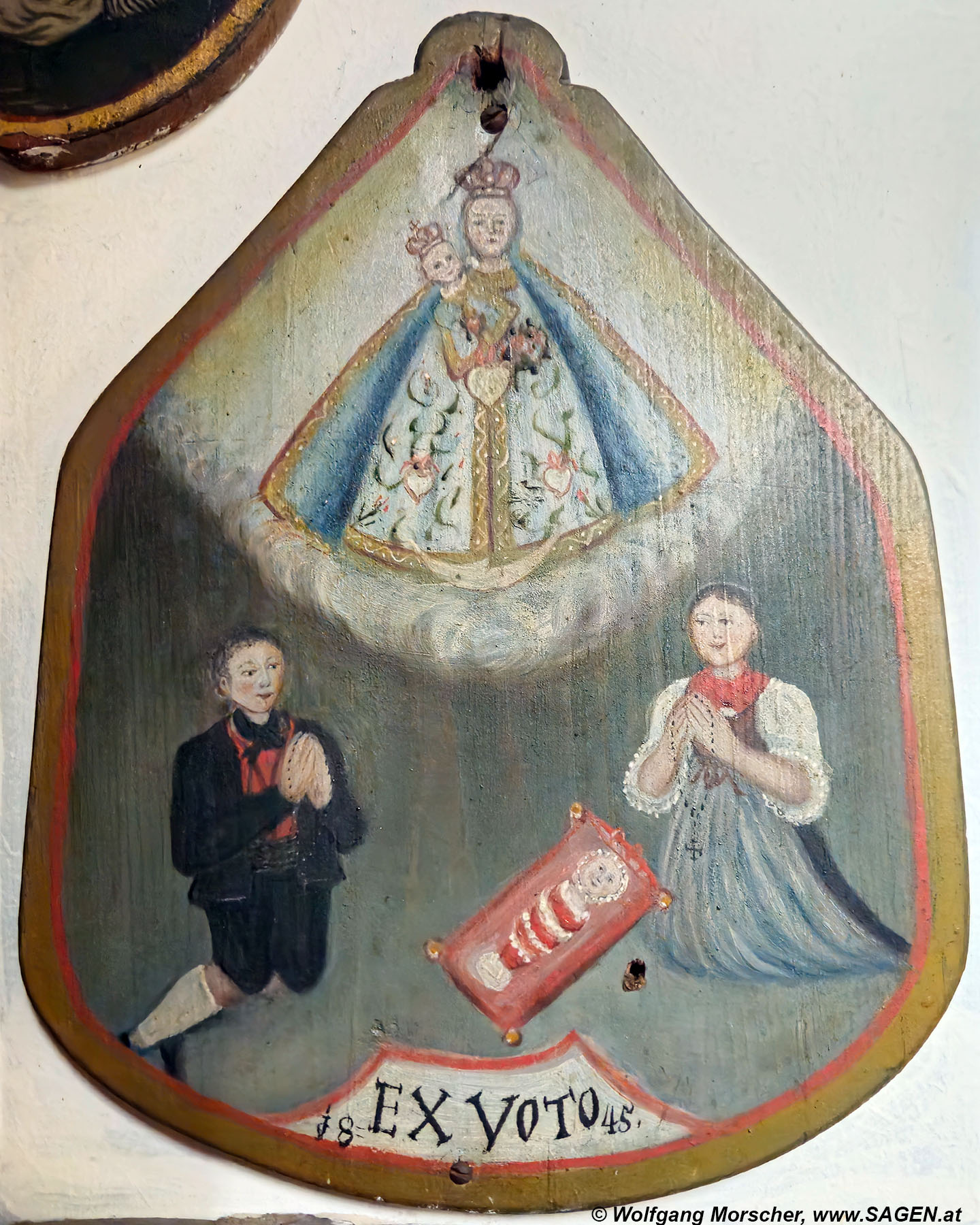 Votivbild Maria Trens, Zeichenkind 1845