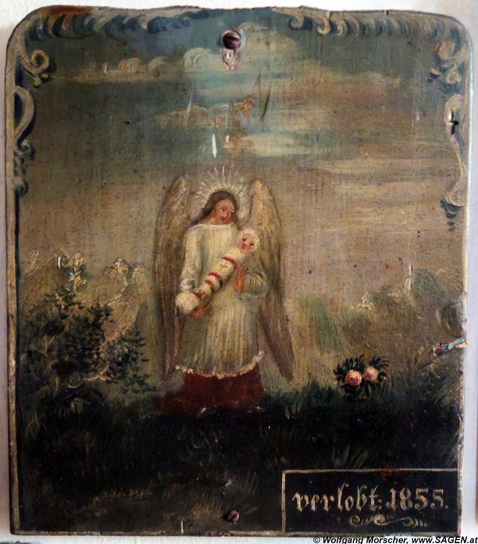 Votivbild Maria Trens, Zeichenkind 1855