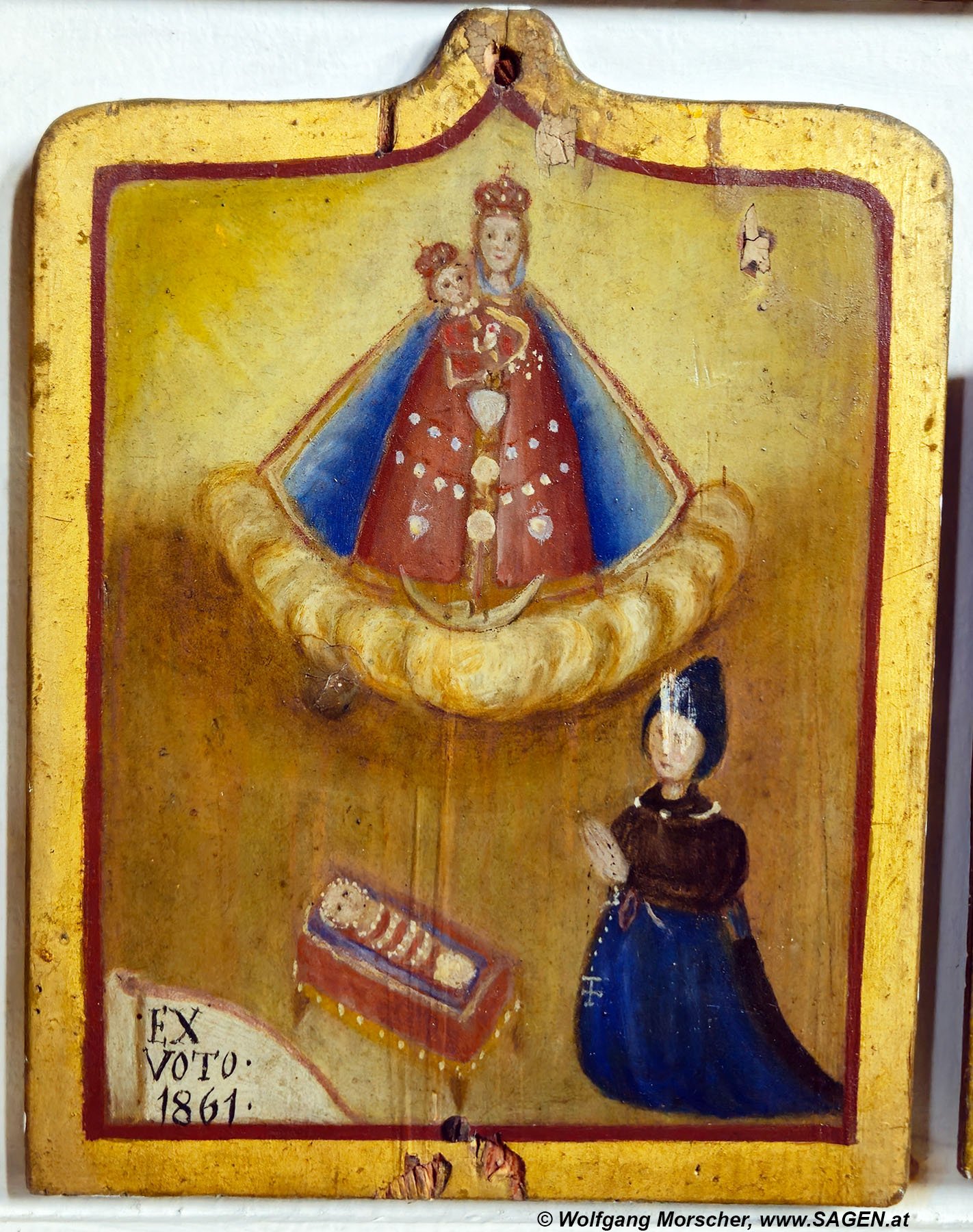 Votivbild Maria Trens, Zeichenkind 1861