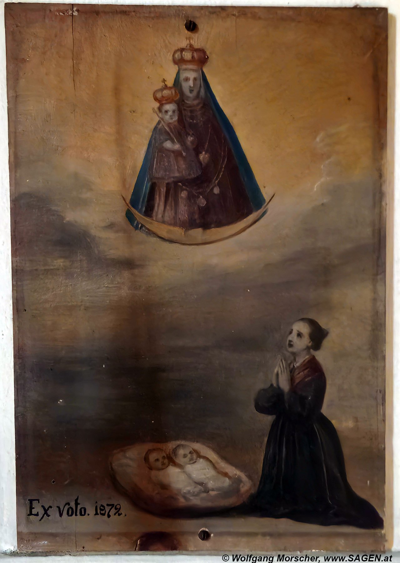 Votivbild Maria Trens, Zeichenkind 1872