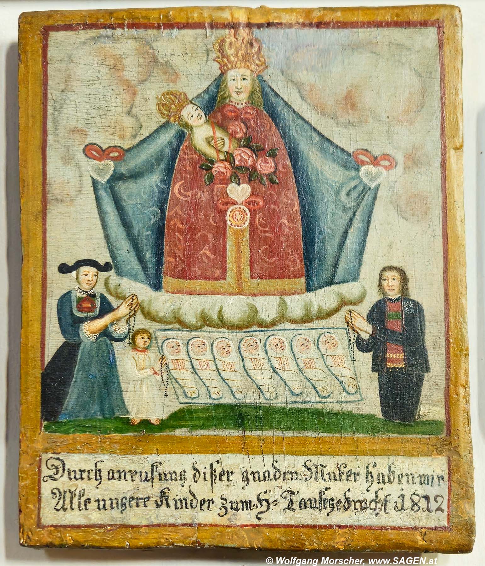 Votivbild Maria Trens, Zeichenkinder 1812