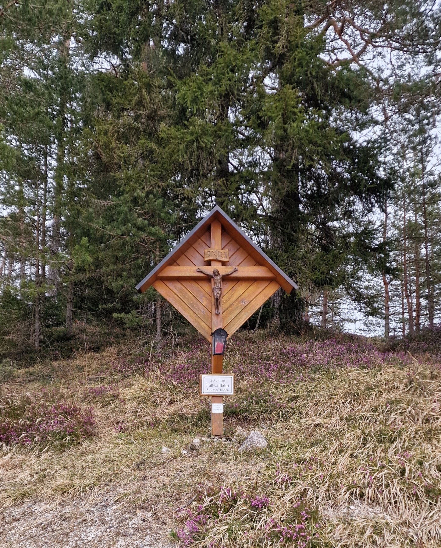 Wegkreuz am Gscheid am Pilgerweg nach Mariazell