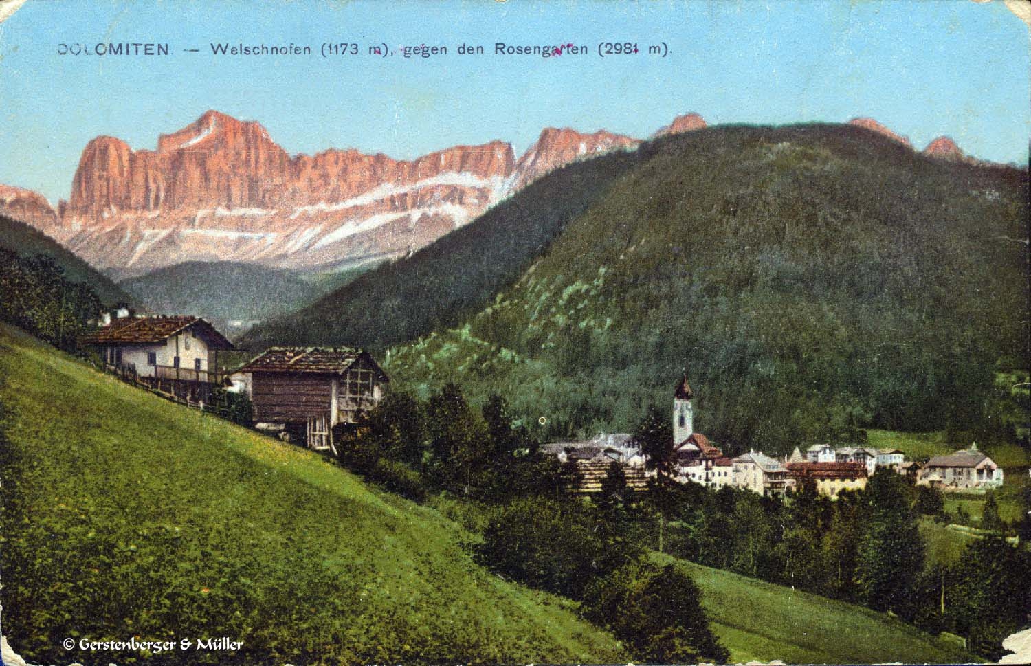 Welschnofen, Dolomiten, 1916