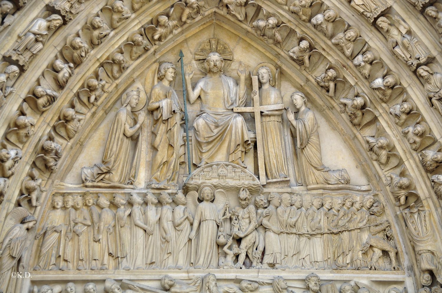 Weltgerichtsportal von Notre Dame in Paris