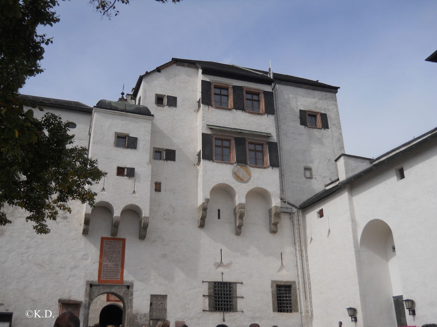 Westsonnenuhr auf Hohensalzburg