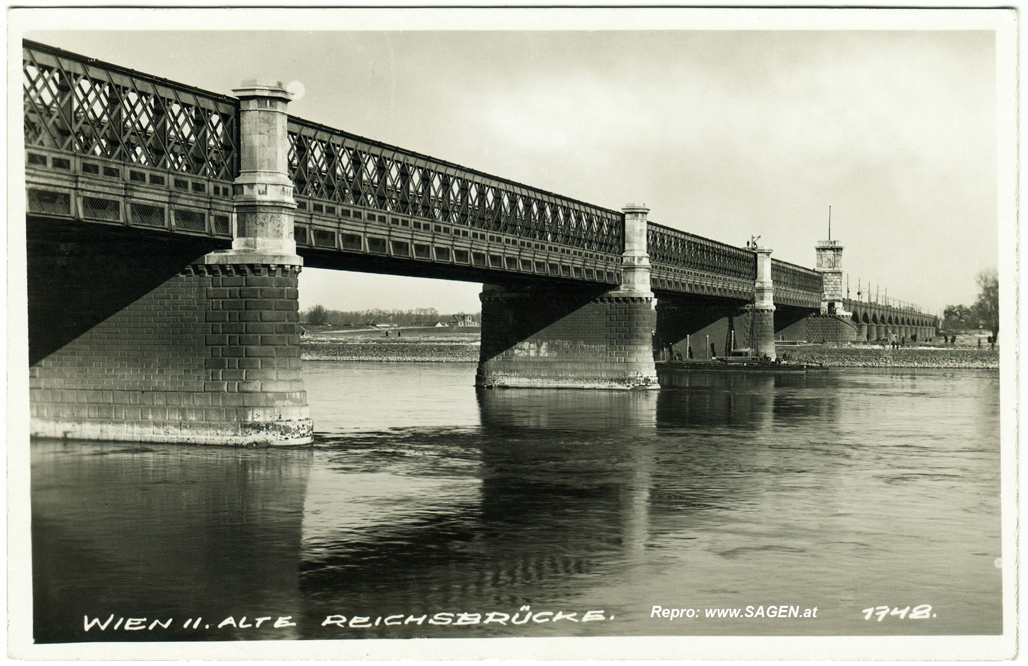 Wien, alte Reichsbrücke vor 1937