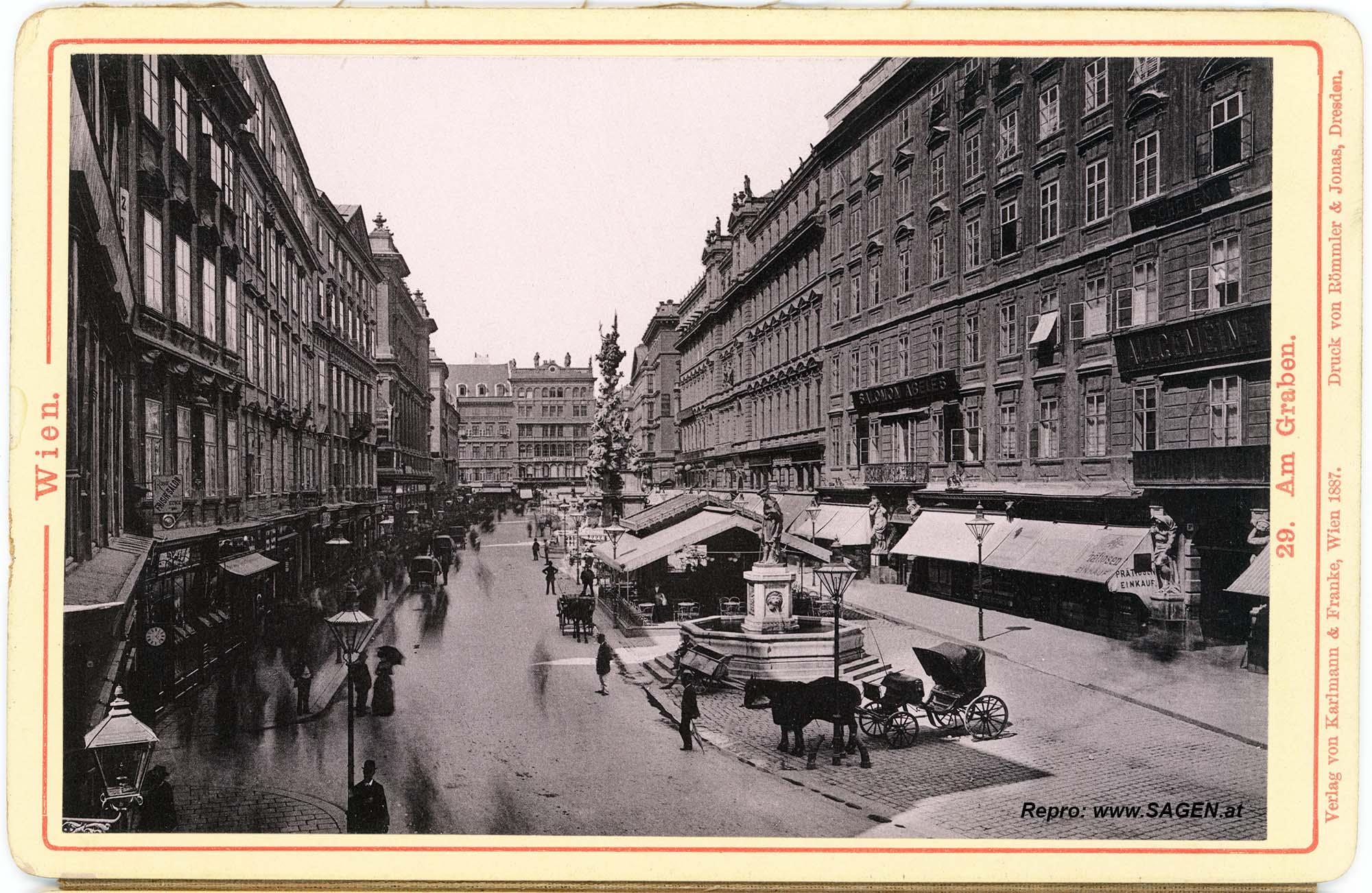 Wien Am Graben 1887